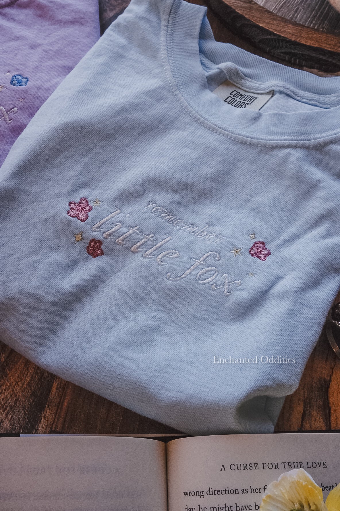 Little Fox tee in blue - Image 2