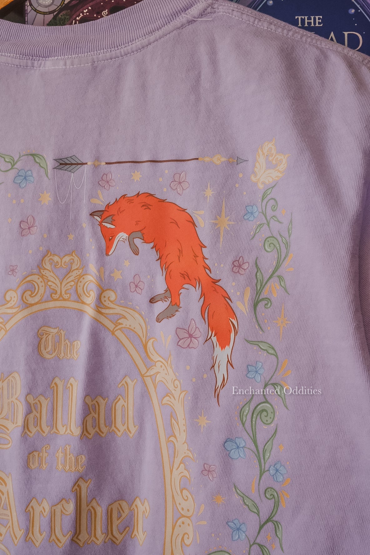 Little Fox tee in lilac - Image 4