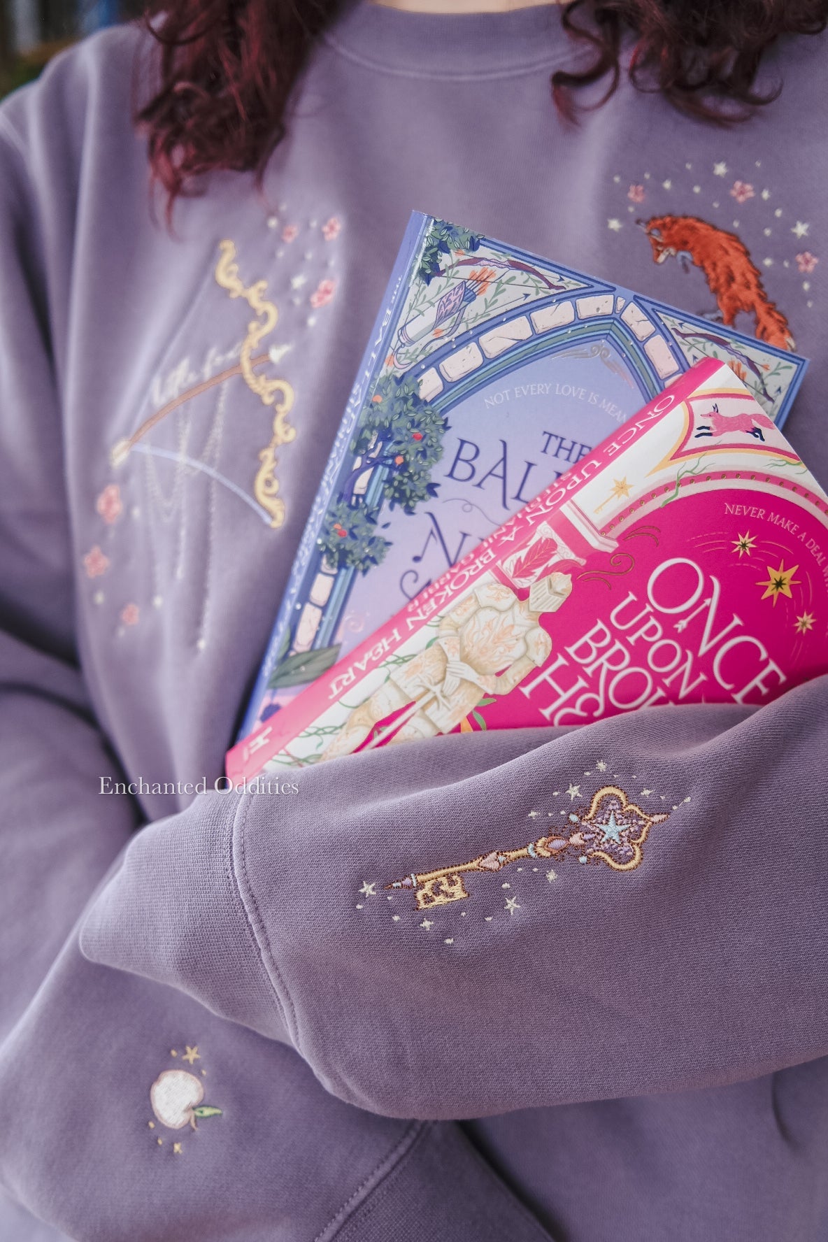 *PRE-ORDER* Archer & the Fox crewneck in PURPLE (WITH BACK EMBROIDERY) - Image 6