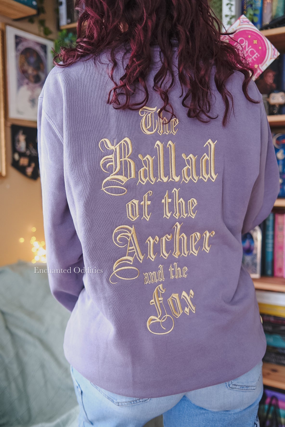 *PRE-ORDER* Archer & the Fox crewneck in PURPLE (WITH BACK EMBROIDERY) - Image 2