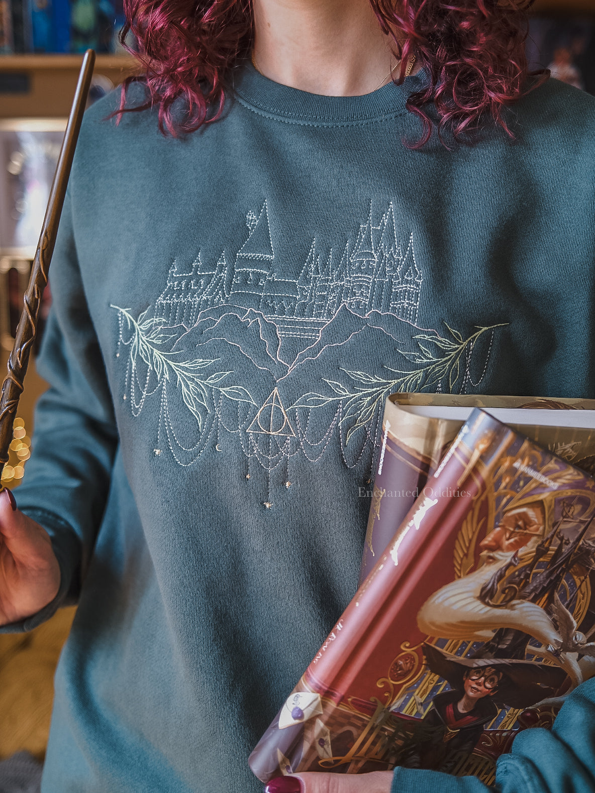 Welcome Home crewneck in Alpine Green - Image 3