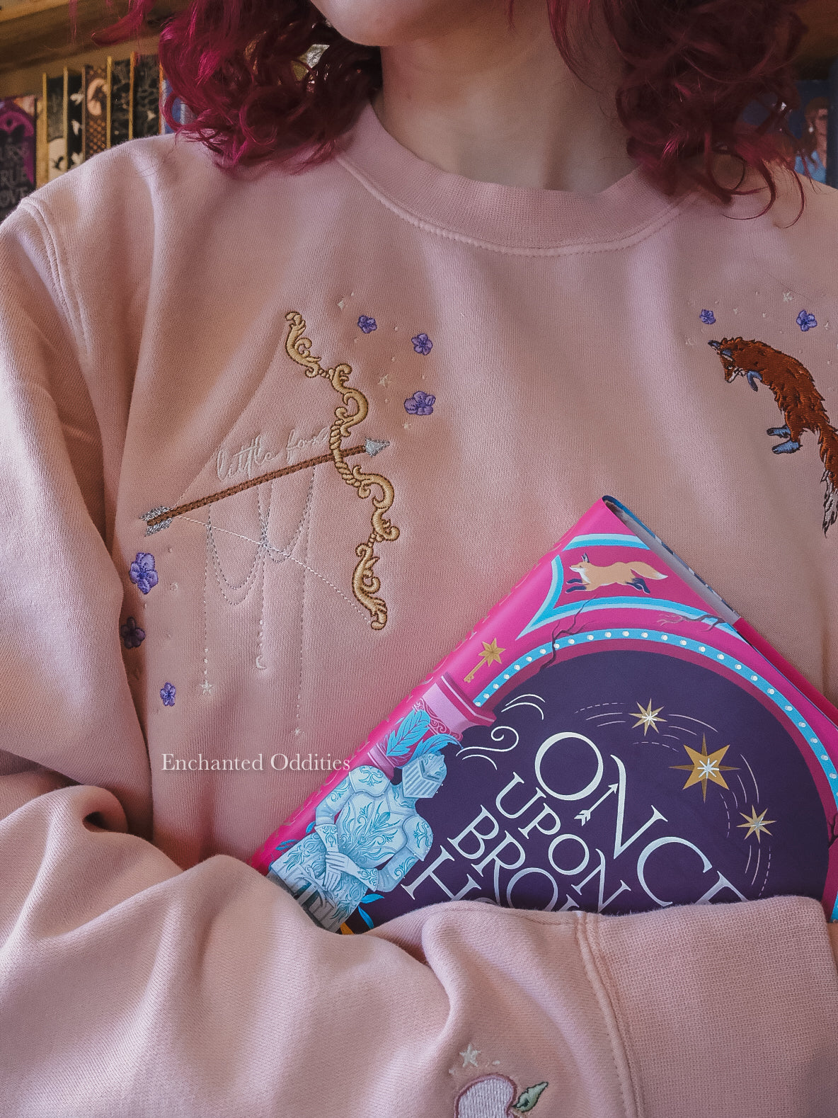 *PRE-ORDER* Archer & the Fox crewneck in PINK (WITH BACK EMBROIDERY) - Image 7