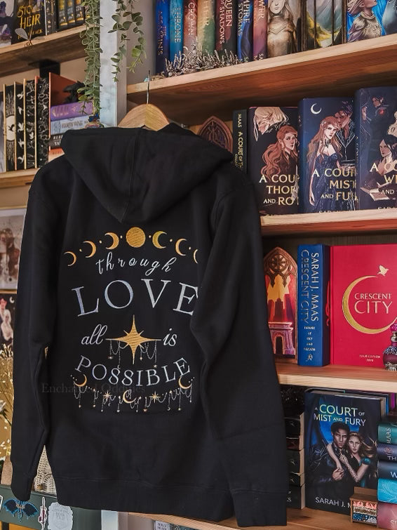 Through Love Premium Zipper Hoodie - Image 2