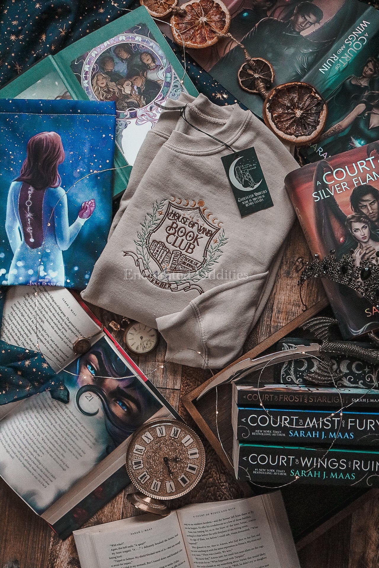 Beige House of Wind Book Club crewneck