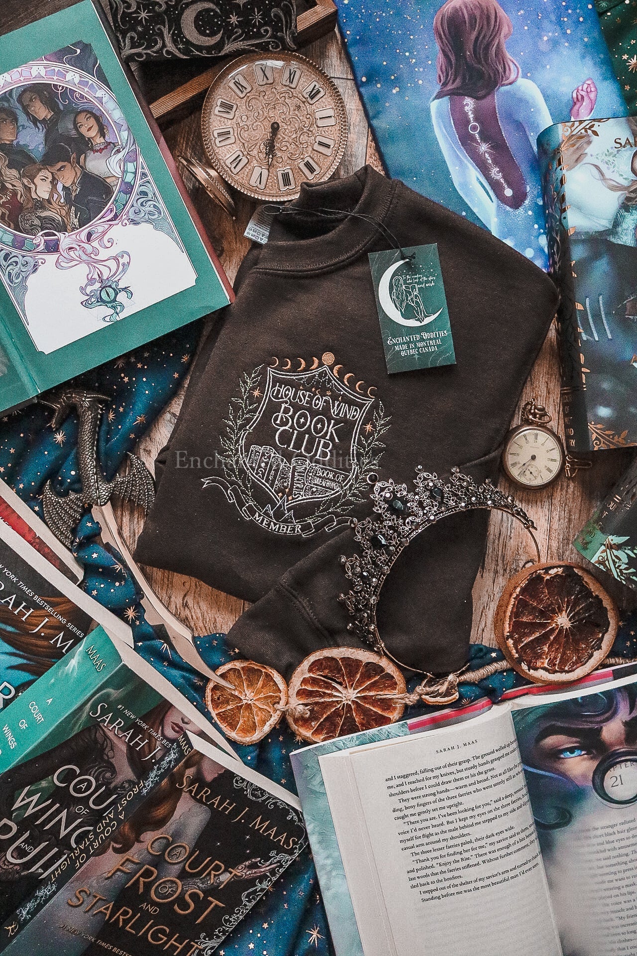 Brown House of Wind Bookclub crewneck