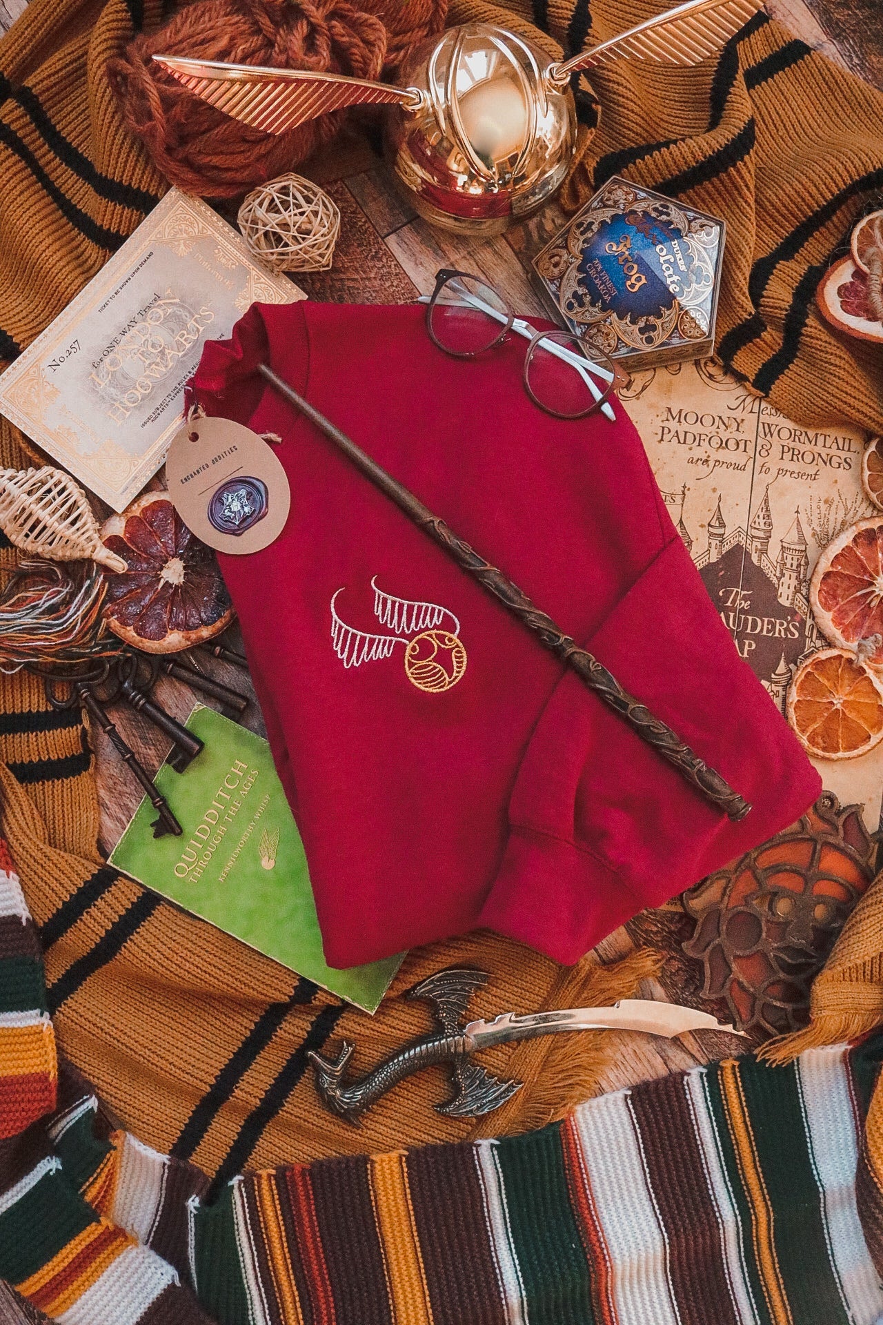 Metallic Snitch Crewneck